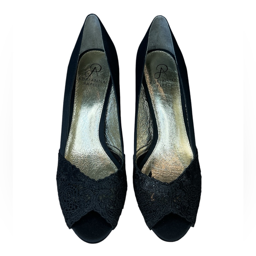 Adrianna Papell Jude Slip On Open Toe Heels - Picture 2 of 7